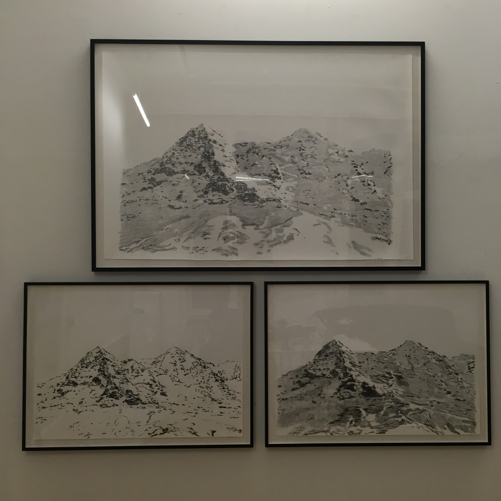 selection of drawings from my Vor den Alpen series